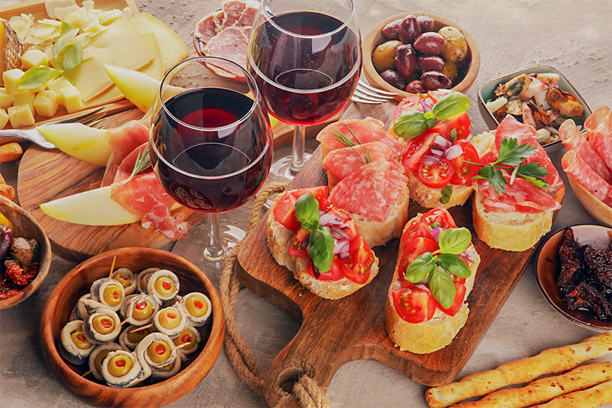 tapas and wine tasting in Grignan